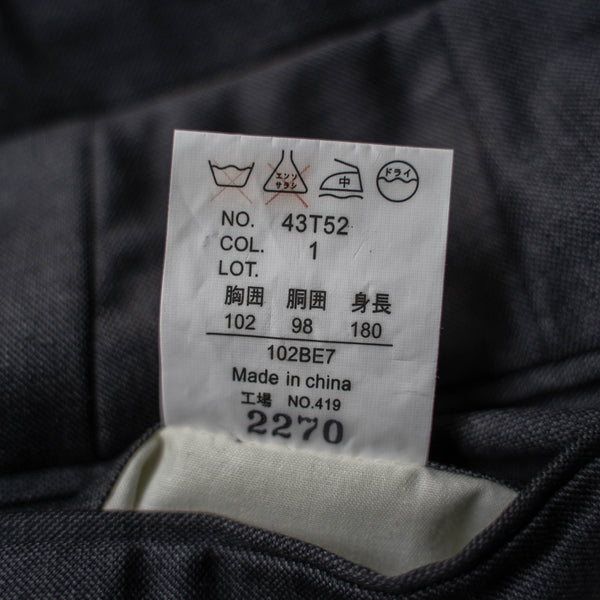 1990s Japan vintage gray wide slacks -waist remake-