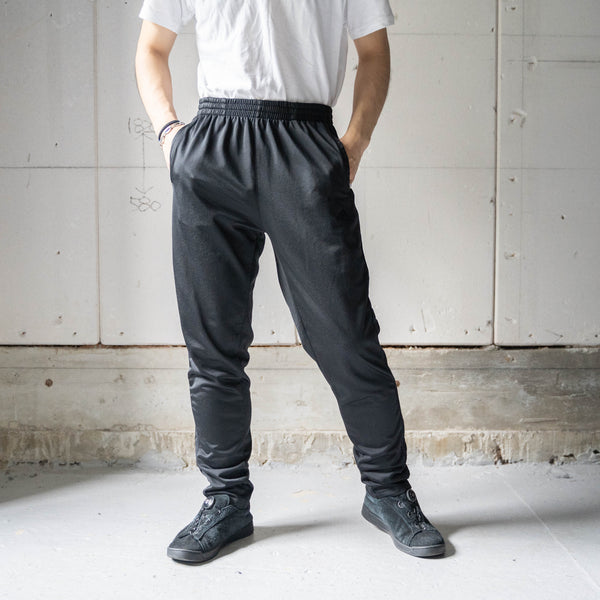 2000s 'adidas' black color tapered track pants