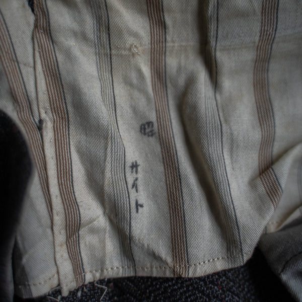 1970s Japan vintage brown based check slacks