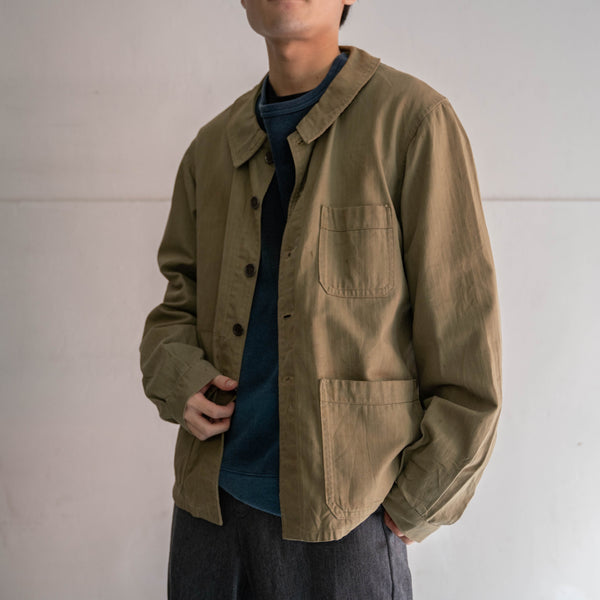 1940s Europe work jacket -using US military fabric-