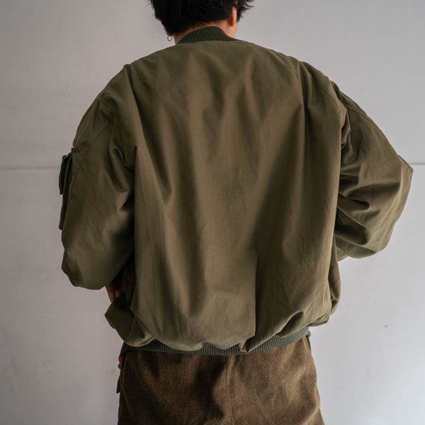 2000s Italian military olive flight jacket 'dead stock'