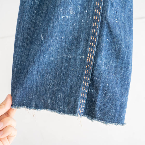 around 1970s USA? blue denim pants 'great fade & paint'