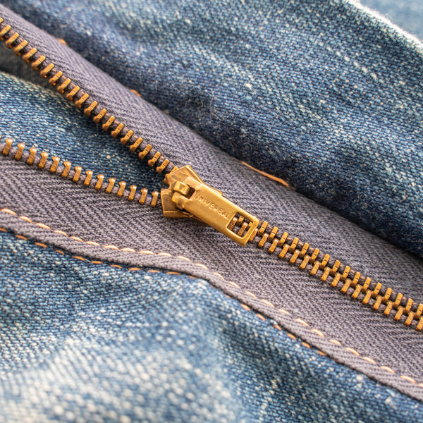 around 1970s USA? blue denim pants 'great fade & paint'