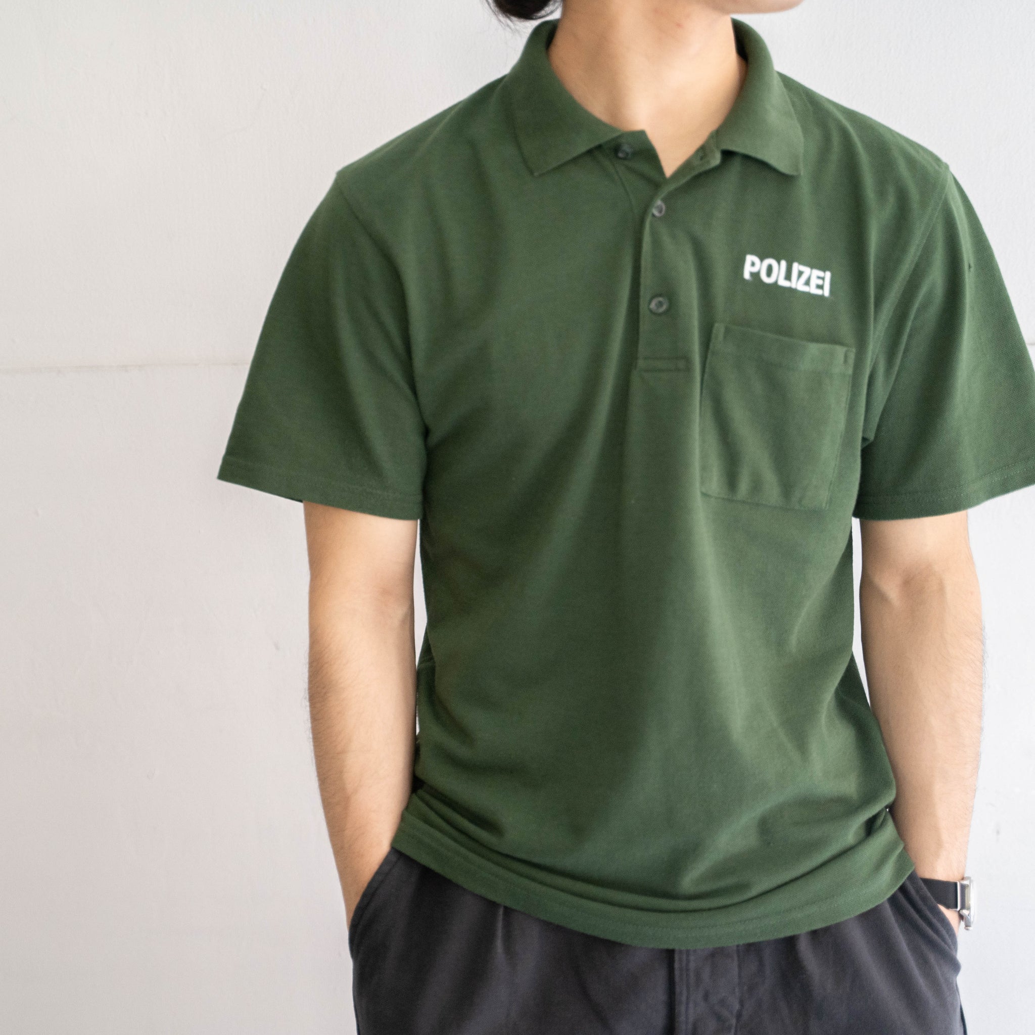 around 2000s Germany police polo shirt 'dead stock'