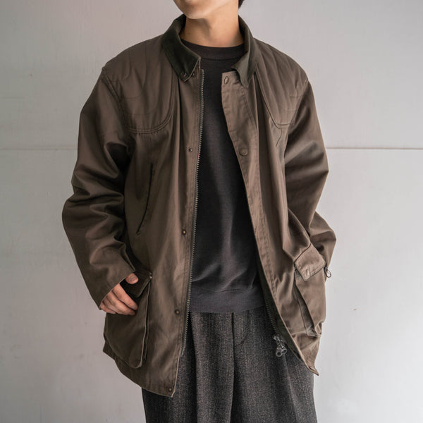 1980-90s Europe dark olive hunting jacket