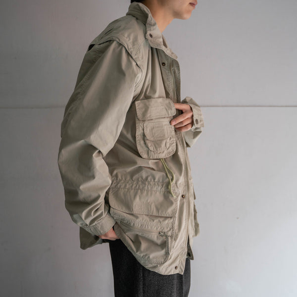 1980-90s Europe ivory good-gimmick fishing jacket