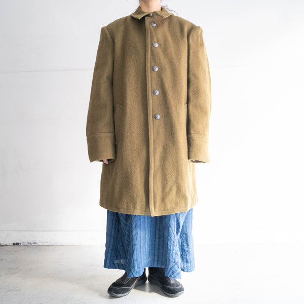 1980s Romanian military khaki color wool coat 'mint condition'