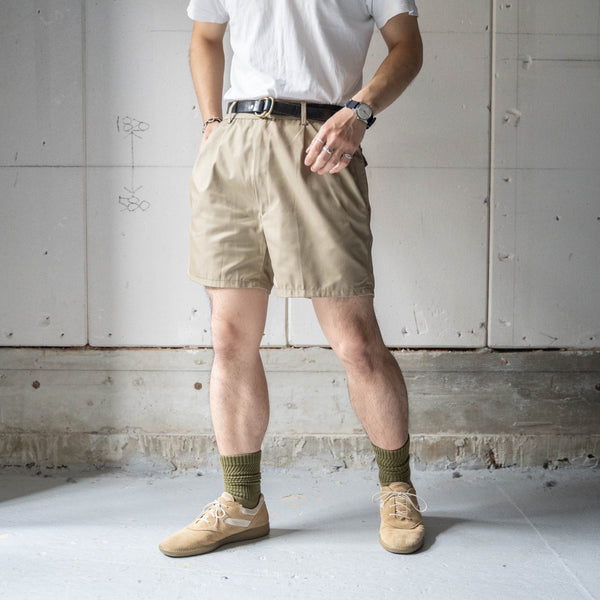 1980-90s Italian military 2tack chino shorts 'dead stock'　