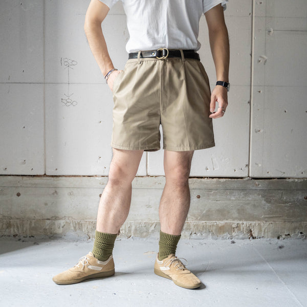 1980-90s Italian military 2tack chino shorts 'dead stock'　