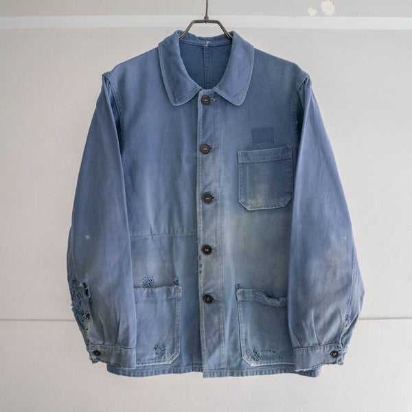 1950s France cotton twill work jacket 'good repair' -3