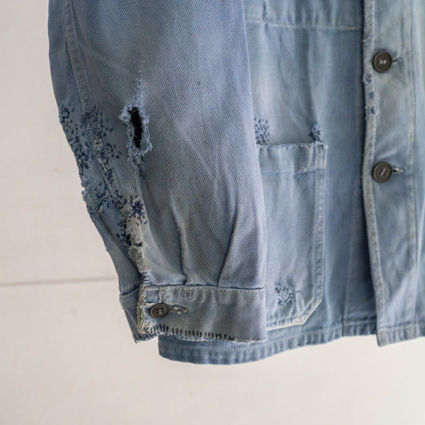 1950s France cotton twill work jacket 'good repair' -3