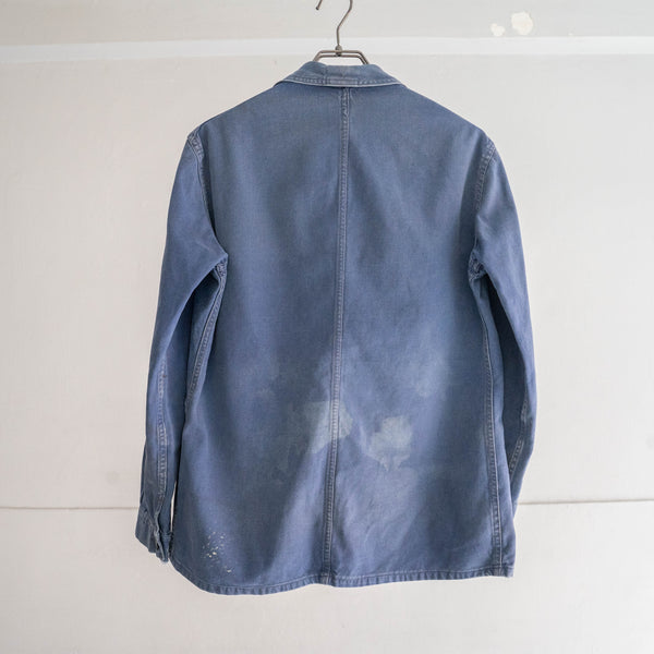 1950s France cotton twill work jacket 'good paint' -4