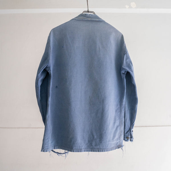 1950s France cotton twill work jacket 'boro' -5