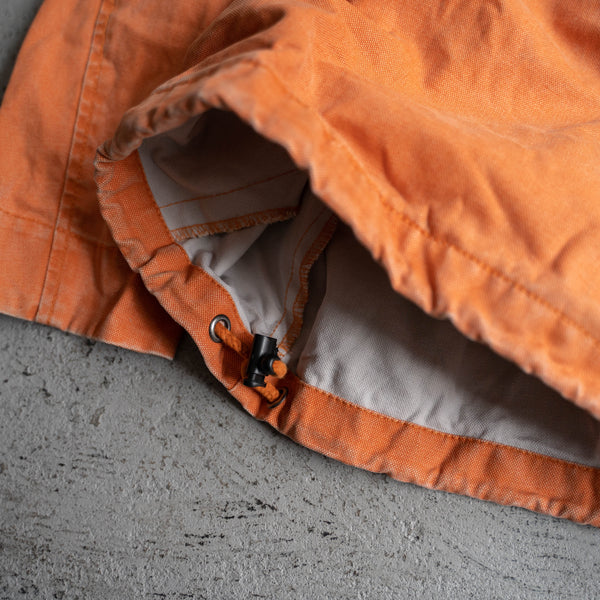 1990-00s Europe faded orange cotton 100 smock