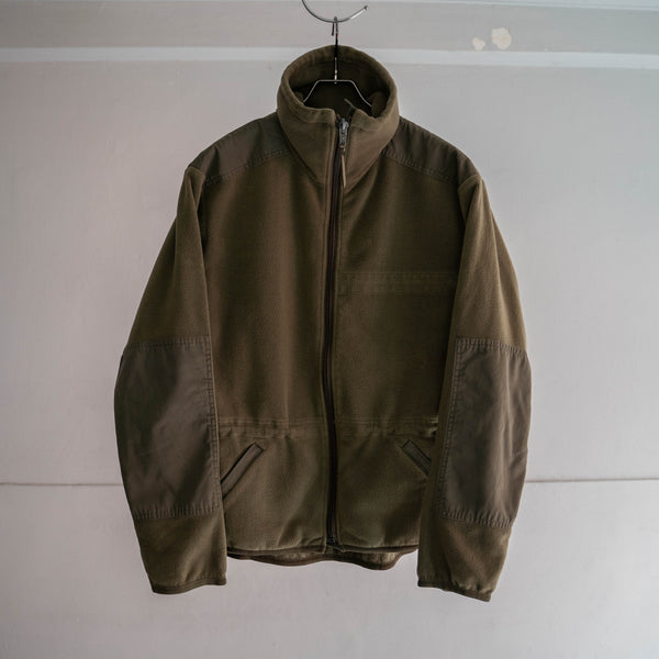 2000s Europe khaki fleece jacket -military sampling-