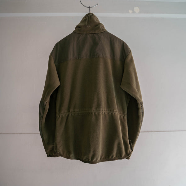 2000s Europe khaki fleece jacket -military sampling-