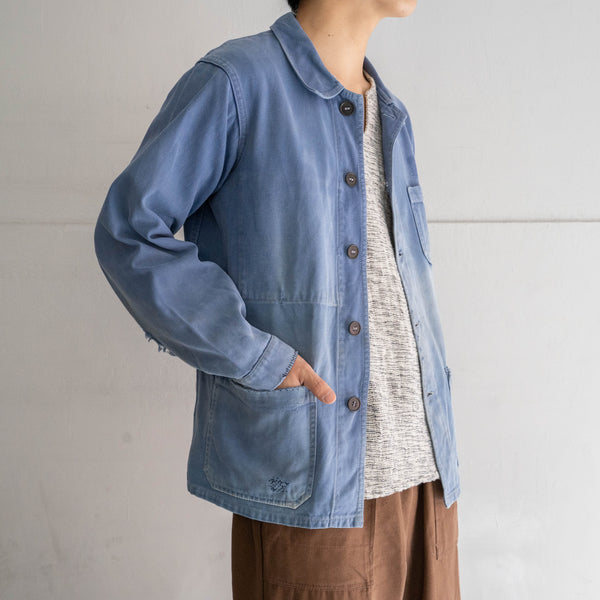 1950s France cotton twill work jacket 'good repair' -3