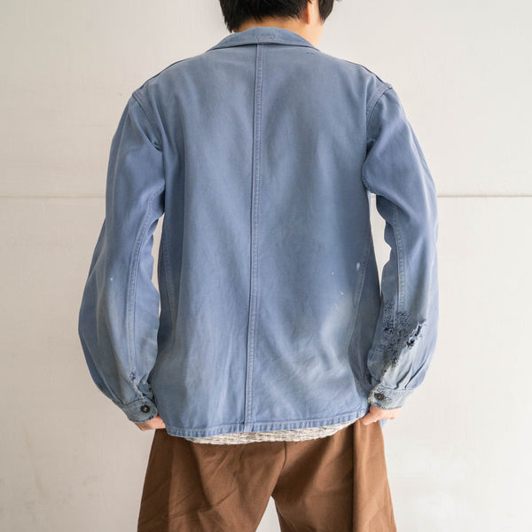1950s France cotton twill work jacket 'good repair' -3