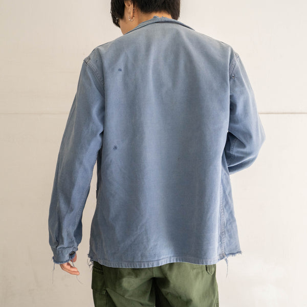 1950s France cotton twill work jacket 'boro' -5