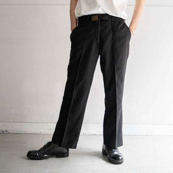 1990-00s British police black officer pants