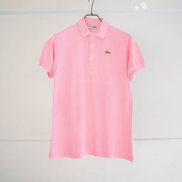 1970-80s LACOSTE light pink color polo shirt 'made in France'