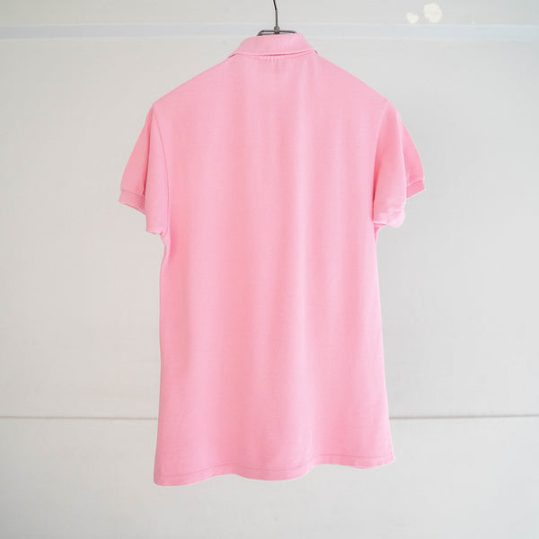 1970-80s LACOSTE light pink color polo shirt 'made in France'