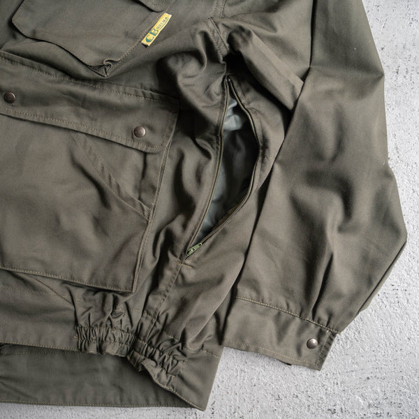1980-90s Europe green hunting short jacket 'dead stock'