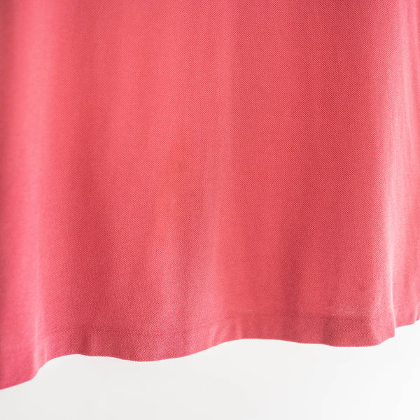 1970-80s LACOSTE pink red color polo shirt 'made in France'