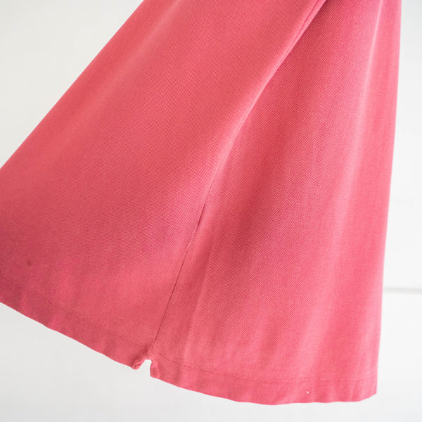 1970-80s LACOSTE pink red color polo shirt 'made in France'