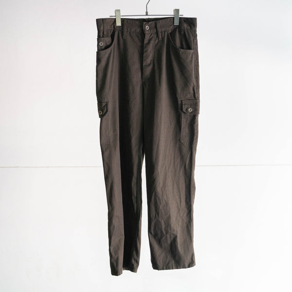 1980-90s Czech military M85 field cargo pants -black dyed-