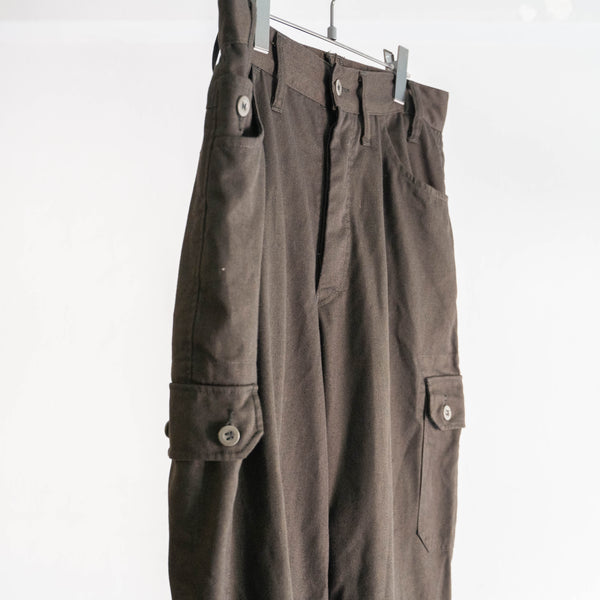 1980-90s Czech military M85 field cargo pants -black dyed-