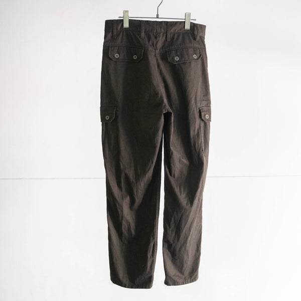 1980-90s Czech military M85 field cargo pants -black dyed-