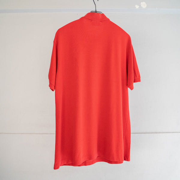 1970-80s LACOSTE red color polo shirt 'made in France'