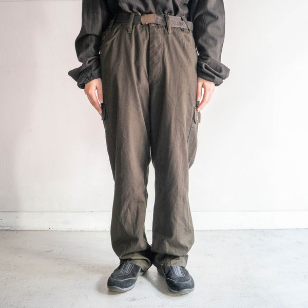 1980-90s Czech military M85 field cargo pants -black dyed-