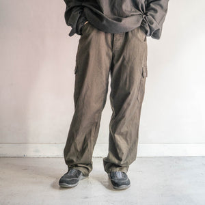 1980-90s Czech military M85 field cargo pants -black dyed-