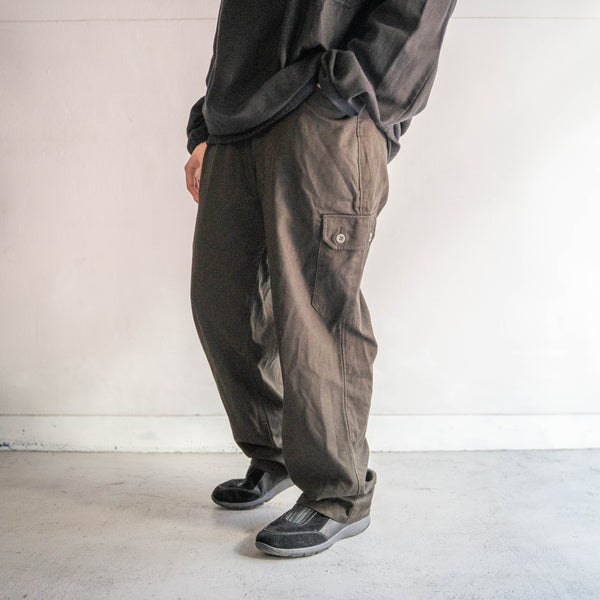 1980-90s Czech military M85 field cargo pants -black dyed-