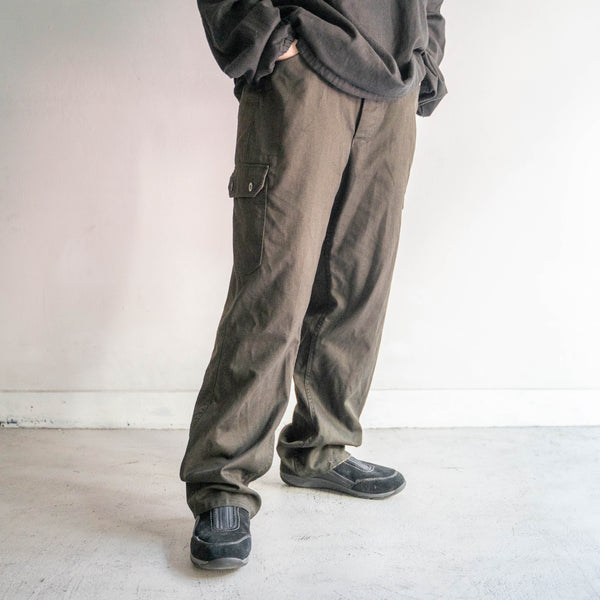 1980-90s Czech military M85 field cargo pants -black dyed-