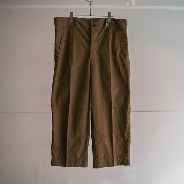 1940-50s French military M-47 pants -without cargo pockets-