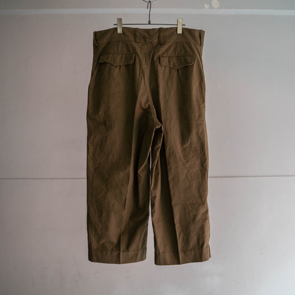 1940-50s French military M-47 pants -without cargo pockets-