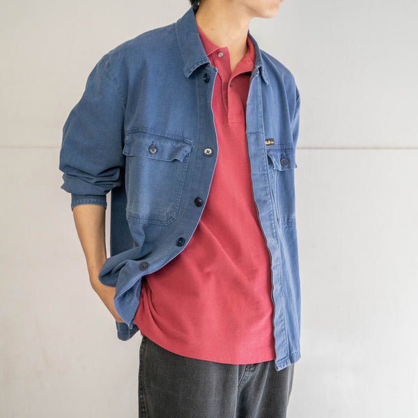 1970-80s LACOSTE pink red color polo shirt 'made in France'