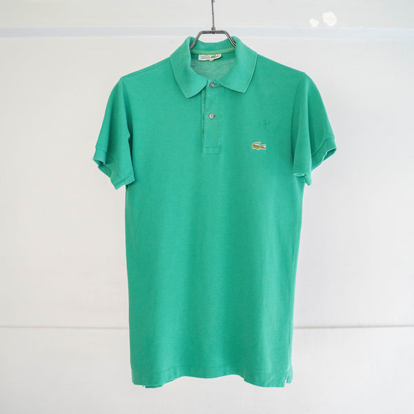 1970-80s LACOSTE green color polo shirt 'made in France'
