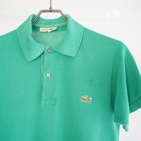 1970-80s LACOSTE green color polo shirt 'made in France'