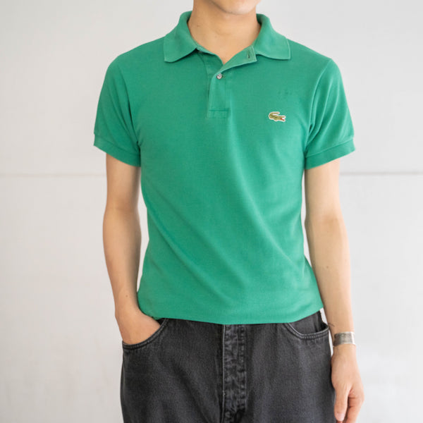 1970-80s LACOSTE green color polo shirt 'made in France'