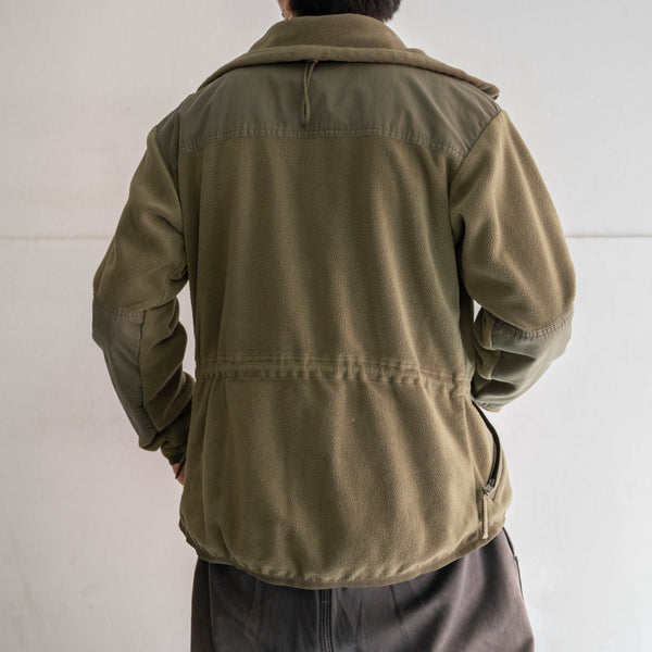 2000s Europe khaki fleece jacket -military sampling-