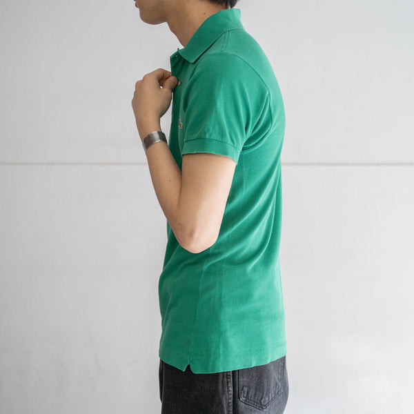 1970-80s LACOSTE green color polo shirt 'made in France'