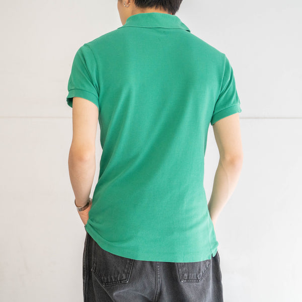 1970-80s LACOSTE green color polo shirt 'made in France'