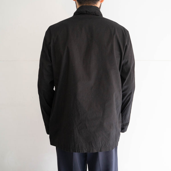 1970-80s German military pajama shirt 'dead stock' -black dyed-