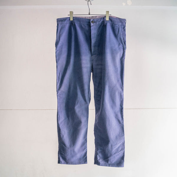 around 1970s France cotton twill work pants -good fade-