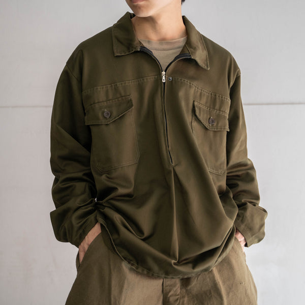 around 1980s Europe olive work smock 'mint condition'