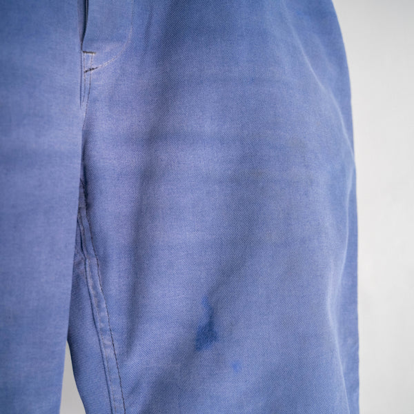 around 1970s France cotton twill work pants -good fade-